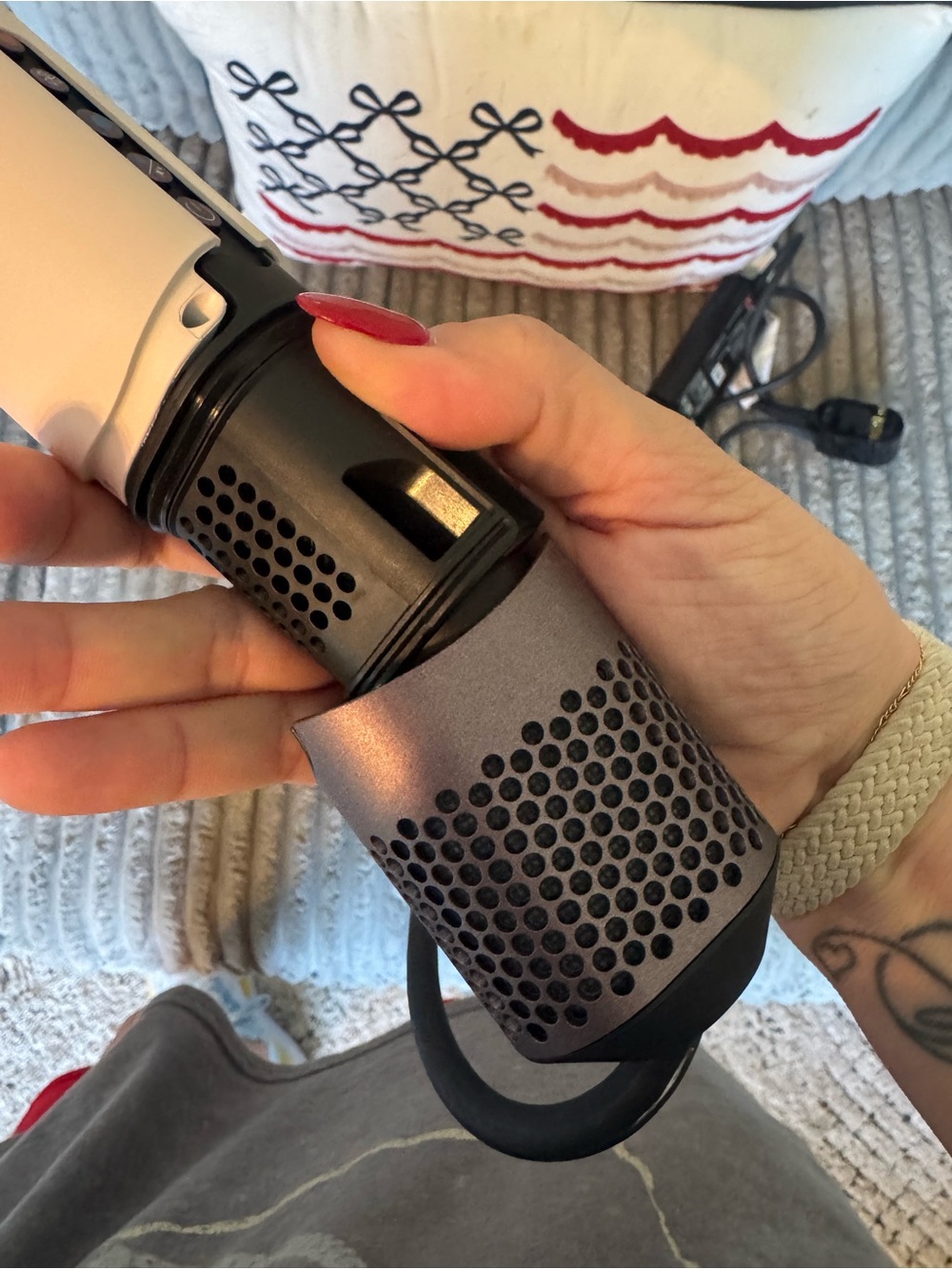 Dyson air straight wet to dry White and Rose Gold Corded Hair Straightener - Picture 5 of 9